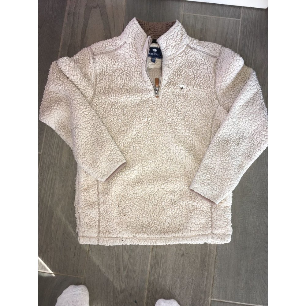 The Southern Shirt Company size Youth Large Teddy Fuzzy Sharpa Pullover with Nec
